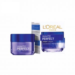 L'Oreal ลอรีอัล ปารีส ไวท์ เพอร์เฟ็กท์ ไนท์ครีม ไวท์เทนนิ่ง 50 มล